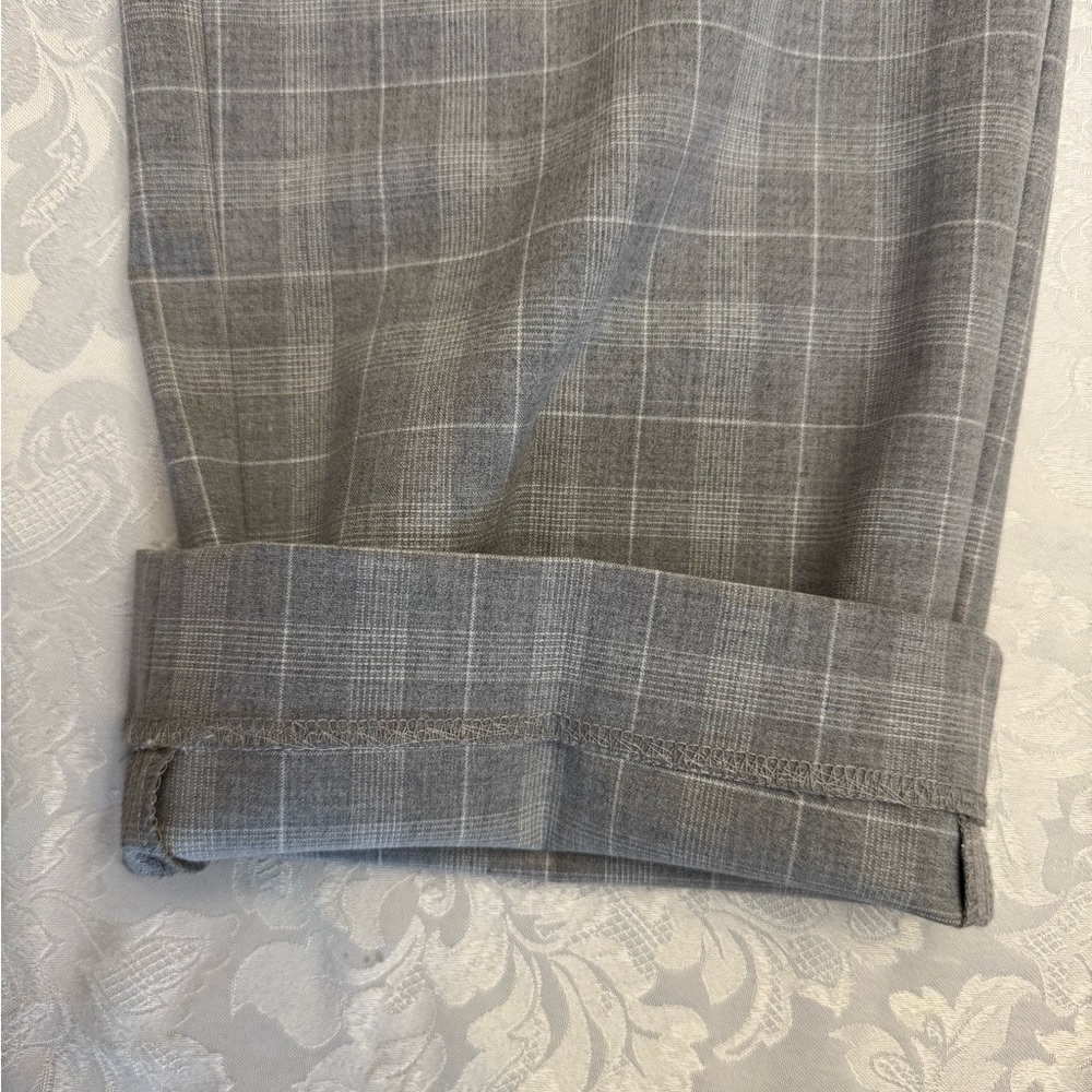 Lauren Ralph Lauren Black label Men’s 40x28 Gray Plaid Dress Pants‎ Flat Front - Picture 8 of 12